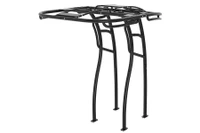 Isolated rear 3/4 view of Stryker T-Top's SG900 boat t-top frame in black.