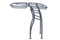 Isolated side view of Stryker T-Top's premium SG900 boat t-top frame.