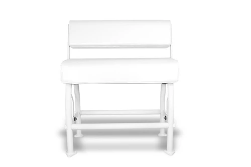 Swing Back Leaning Post - Powder Coated White