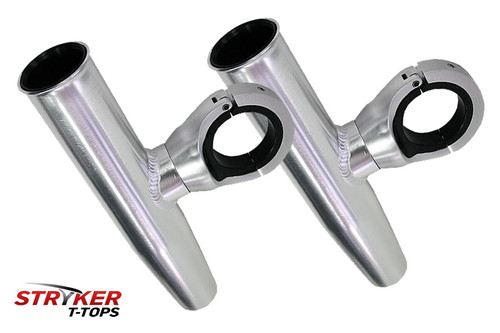 Set of 2 Stryker T-Tops Single Fishing Rod Holder Anodized