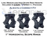 VERSARING 1" HORZ UNIV SCOPE RINGS UPC: 850034750965