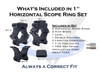 VERSARING 1" HORZ UNIV SCOPE RINGS UPC: 850034750965