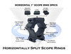 VERSARING 1" HORZ UNIV SCOPE RINGS UPC: 850034750965