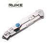 Ruike 4.7"" Ll Fld Knf W/pkt Clp Sil UPC: 6942870370484