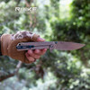 Ruike 4.5"" Ll Fld Knf W/pkt Clp Sil UPC: 6942870370491
