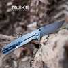 Ruike 4.5"" Ll Fld Knf W/pkt Clp Sil UPC: 6942870370491