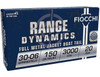 Fiocchi, Range Dynamics, .30-06 Springfield, 150 Grain, Full Metal Jacket, Case of 200