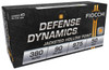 Fiocchi Defense Dynamics 380 Auto 90 Grain JHP Case of 1000