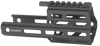 Kinetic Development Group STR5-MK2-010 SRX3 MK2 Stribog Rail Extension Black Aluminum Compatible w/ Stribog SP9 Models w/ MLOK Receivers                                                                