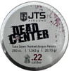 POINTED 20.73 GR 250CTJTS PELLETS DEAD CENTER 22 