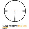 Sig Sauer Tango-MSR Compact Scope 1-6X24 Illuminated MSR BDC-6 w/Mount Black