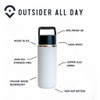 Outsider The All Day Water Bottle Green