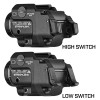 Streamlight 69434 TLR-8A Flex w/Laser Black Anodized Aluminum, 500 Lumens White LED, Green Laser 140 Meters Beam, Rail Clamp Mount                                                                      