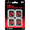 16GB SD CARD 4 PACK UPC: 888151020388