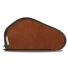 Heritage Cases 8611 Handgun Case  Brown Suede w/Black Trim, Faux Sherpa Lining & Foam Padding, Lockable Zippers 11" L                                                                                   