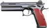 FK Brno US FKFIELD75 Field  7.5 FK 15+1, 6" Black Dark Gray Nitride Optic Cut/Serrated Steel Slide, UPC: 860002300719
