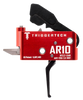 TriggerTech ARTTRB14NNF Diamond  Black/Red Straight Fits AR-10                                                                                                                                          
