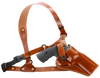 Galco GA228R Great Alaskan Chest Holster Fits Chest Up To 54" Tan/ Fits Glock 20/21                                                                                                                     