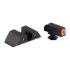 Night Fision GLK003003OGZ Tritium Night Sights For Glock  Green Tritium Orange Outline Front Sight- Green Tritium Black Outline Rear Sight Glock 42/43/43X                                              