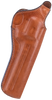 Bianchi 12680 111 Cyclone Belt Holster Size 05 OWB Open Bottom Style made of Leather with Tan Finish, Strongside/Crossdraw & Belt Loop Mount Type fits 6" Barrel S&W K-Frame for Right Hand             