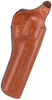 Bianchi 12680 111 Cyclone Belt Holster Size 05 OWB Open Bottom Style made of Leather with Tan Finish, Strongside/Crossdraw & Belt Loop Mount Type fits 6" Barrel S&W K-Frame for Right Hand             
