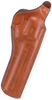 Bianchi 12680 111 Cyclone Belt Holster Size 05 OWB Open Bottom Style made of Leather with Tan Finish, Strongside/Crossdraw & Belt Loop Mount Type fits 6" Barrel S&W K-Frame for Right Hand             