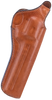 Bianchi 12680 111 Cyclone Belt Holster Size 05 OWB Open Bottom Style made of Leather with Tan Finish, Strongside/Crossdraw & Belt Loop Mount Type fits 6" Barrel S&W K-Frame for Right Hand             
