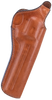 Bianchi 12680 111 Cyclone Belt Holster Size 05 OWB Open Bottom Style made of Leather with Tan Finish, Strongside/Crossdraw & Belt Loop Mount Type fits 6" Barrel S&W K-Frame for Right Hand             