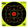 Birchwood Casey 35912 Dirty Bird Sight-In Circle Paper Hanging Pistol/Rifle 12" Black/Red 4 Per Pkg                                                                                                     