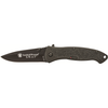 Smith & Wesson Knives SWATMBCP S.W.A.T.  3.20" Folding Plain Black 4034 SS Blade Black Aluminum Handle Includes Pocket Clip                                                                             