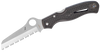 Spyderco C89SYL Atlantic Salt  3.69" Folding Sheepsfoot Serrated H2 Steel Blade, Yellow FRN Handle, Includes Pocket Clip                                                                                