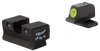 Trijicon 600751 HD Night Sights  Green/Tritium Yellow Outline Front Sight-Green Tritium Black Outline Rear Sight Springfield XD-S/XD-E                                                                  