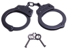 Uzi Accessories UZIHCCB Handcuffs Chain Black Stainless Steel Includes 2 Keys                                                                                                                           