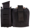 High Speed Gear 41P000BK TACO Duty Single Pistol & Handcuff Holder, Black Nylon with MOLLE Exterior, Fits MOLLE & 2" Belt                                                                               
