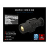 ATN TIMNODN325X ODIN LT 320 Thermal Hand Held/Mountable Scope Black 1x 3-6x 25mm 320x240, 60 fps Resolution, Zoom                                                                                       