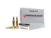Nosler 40223 Varmageddon 223Rem 62gr Flat Base Hollow Point 20 Per Box/20 Case