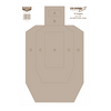 Birchwood Casey 37018 EZE-Scorer  IPSC Paper Hanging Universal 12" x 18" Tan 100 Per Pkg                                                                                                                