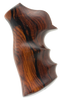 Hogue 80800 Fancy Hardwood  Brown Cocobolo Hardwood with Finger Grooves for Ruger GP100,  Super Redhawk                                                                                                 