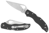 Spyderco BY01GP2 Byrd Harrier 2 3.39" Folding Clip Point Plain 8Cr13MoV SS Blade Black  Textured G10 Handle Includes Pocket Clip                                                                        