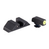 Night Fision GLK001003WGW Tritium Night Sights For Glock  Green Tritium White Outline Front Sight- Green Tritium White Outline Rear Sight Glock 17/17L/19/22                                            