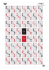 Birchwood Casey 37028 EZE-Scorer  Playing Cards Paper Hanging 23" x 35" Black/Red 100 Per Pkg                                                                                                           