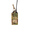 High Speed Gear 41RD00BK TACO Duty Radio Holder, Black Nylon with MOLLE Exterior & Bungee Pull Tongue, Fits MOLLE & 2" Belt                                                                             