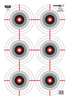 Birchwood Casey 37063 EZE-Scorer  Bullseye Paper 12" x 18" Black/White Pkg of 100                                                                                                                       