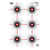 Birchwood Casey 37063 EZE-Scorer  Bullseye Paper 12" x 18" Black/White Pkg of 100                                                                                                                       