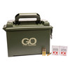 Global Ordnance 5.56x45mm M193 55 Grain FMJ Brass 500 RD Round with OD Green Ammo Can