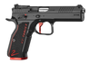 CZ-USA 91246 Shadow 2 Target 9mm Luger 17+1 5" Stainless Barrel, Black Nitride Steel Optic Ready/Serrated Slide, Black Steel Frame w/Beavertail, G10 Grip                                               