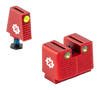 CROSS CRGST-RD      FIBER OPTIC TALL HGHT  GLK RED