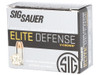 Sig Sauer E9MMA120 Elite Performance 9mmLuger 115gr V-Crown Jacketed Hollow Point 20 Per Box/10 Case