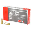 Aguila Ammunition Subsonic Centerfire Ammunition, 40 Smith & Wesson, Full Metal Jacket, 180 Grain - 50 Cartridge Box ( 50 / 1 )