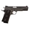 Rock Island 51431 Rock Standard FS 45 ACP Caliber with 5 Barrel 81 Capacity Overall Black Parkerized Finish Steel Beavertail Frame Serrated Slide  Black Rubber Grip UPC: 4806015514312